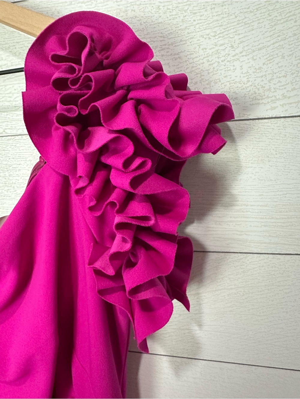 NWT Xscape Pink Ruffled Midi Dress 22W - Picture 8 of 14